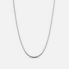 Ronde Snake Ketting Zilverkleurig