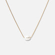 Single parelketting met zoetwaterparels 18K goldplated - Josephine Nord