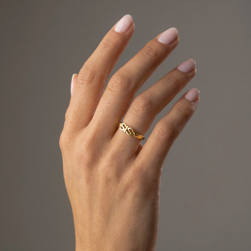 SIS Ring 18K Goldplated