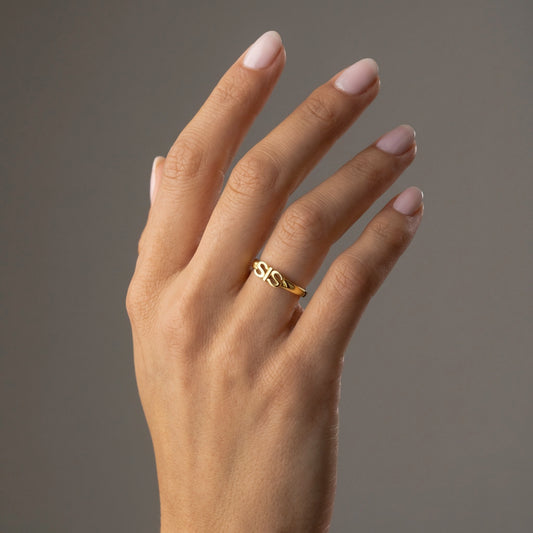SIS Ring 18K Goldplated