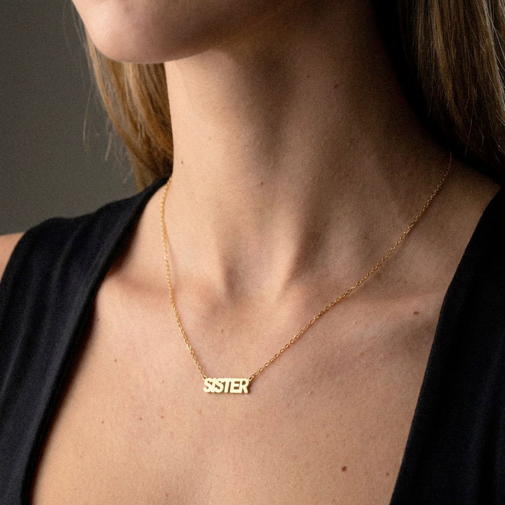 SISTER Ketting 18K Goldplated