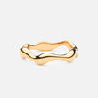 Wave ring 18K goldplated - Josephine Nord
