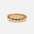 Twist Chain Ring 18K Goldplated