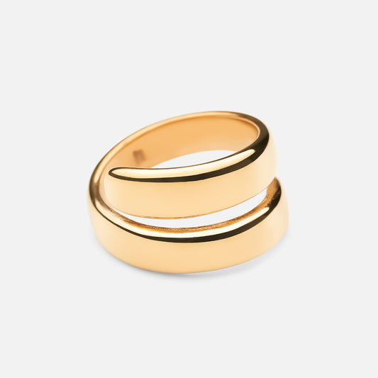 Spin ring 18K goldplated - Josephine Nord