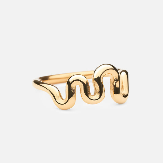 Gratia ring 18K goldplated - Josephine Nord