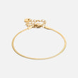 Platte snake enkelband 18K goldplated 2 mm - Josephine Nord
