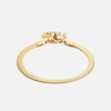 Platte Snake Enkelband 18K Goldplated 4 mm