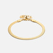 Platte snake enkelband 18K goldplated 4 mm - Josephine Nord
