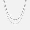 Snake Rope Ketting Zilverkleurig