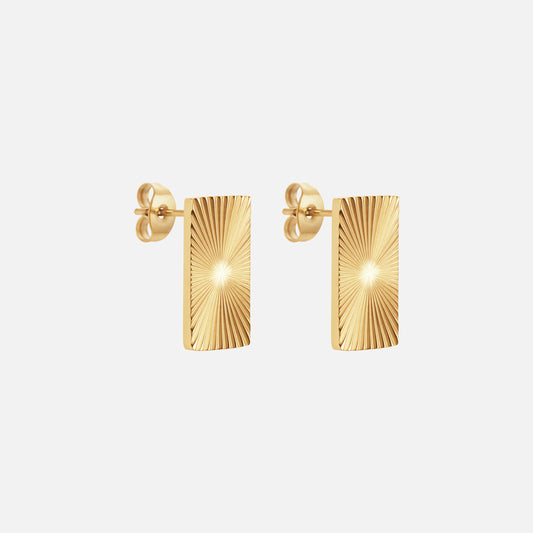 Sunset Column Oorbellen 18K Goldplated