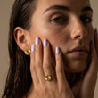 Sunset Circle Studs Oorbellen 18K Goldplated