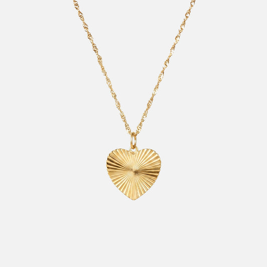 Sunset Heart Ketting 18K Goldplated