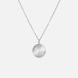 Ronde Sun Ketting Zilverkleurig
