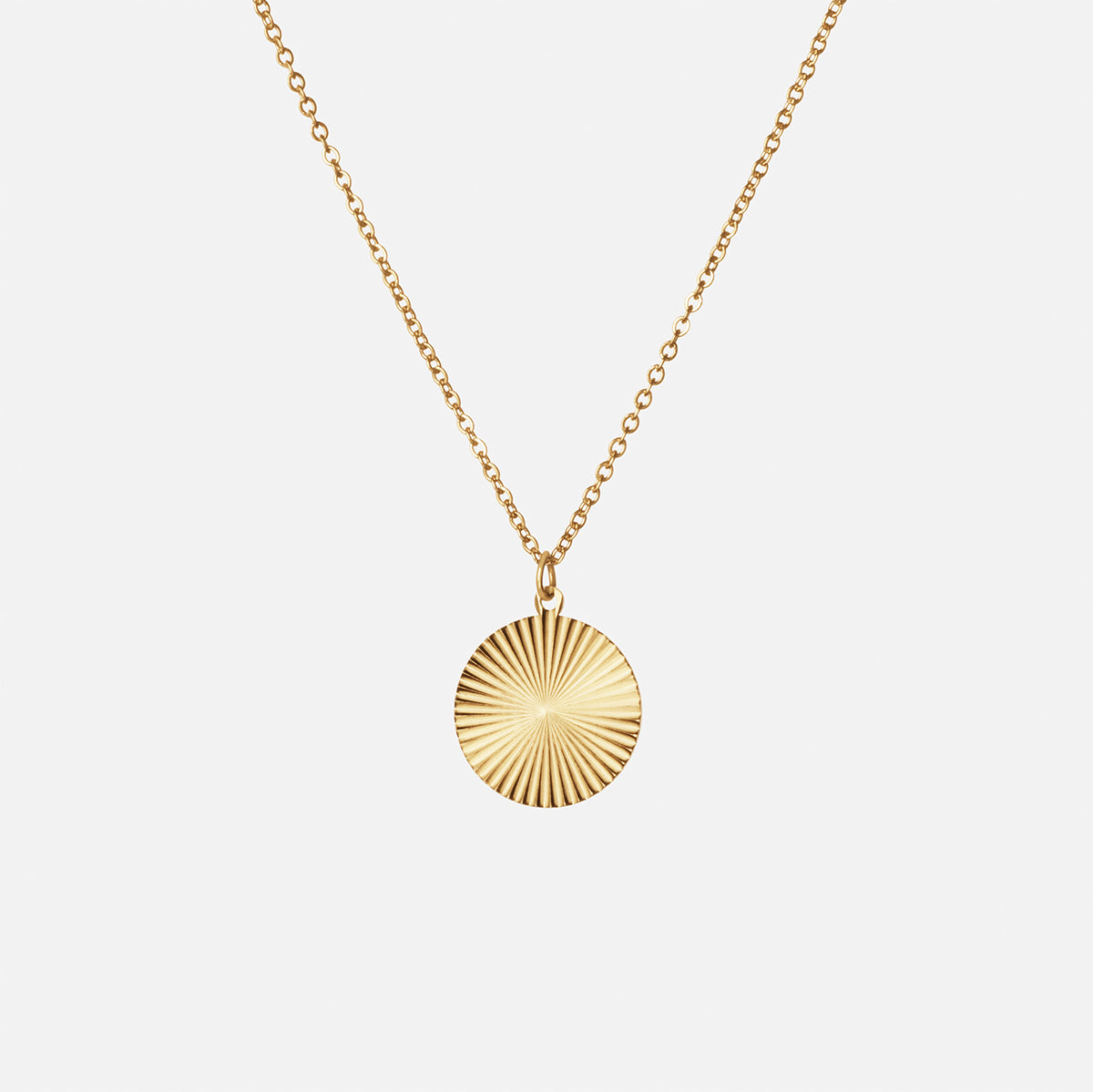 Ronde Sun Ketting 18K Goldplated