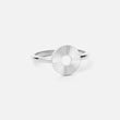 Sunset Circle Ring Zilverkleurig