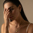 Sunset Column Oorbellen 18K Goldplated