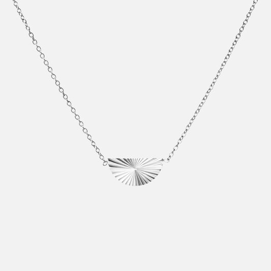 Sunset Half Circle Ketting Zilverkleurig
