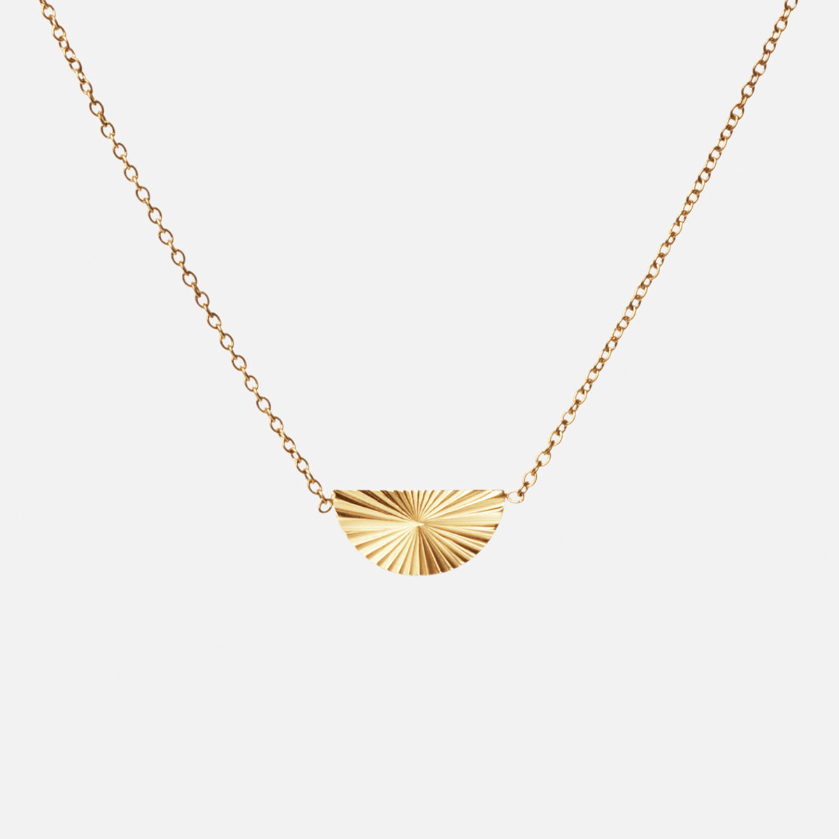 Sunset Half Circle Ketting 18K Goldplated