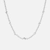 Sunset Heart Link Ketting Zilverkleurig