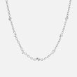 Sunset Heart Link Ketting Zilverkleurig