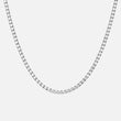 Tennis Supreme Zirkonia Ketting Zilverkleurig 4 mm