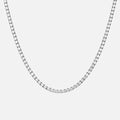 Tennis Supreme Zirkonia Ketting Zilverkleurig 4 mm