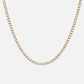 Tennis Supreme Zirkonia Ketting 18K Goldplated 4 mm