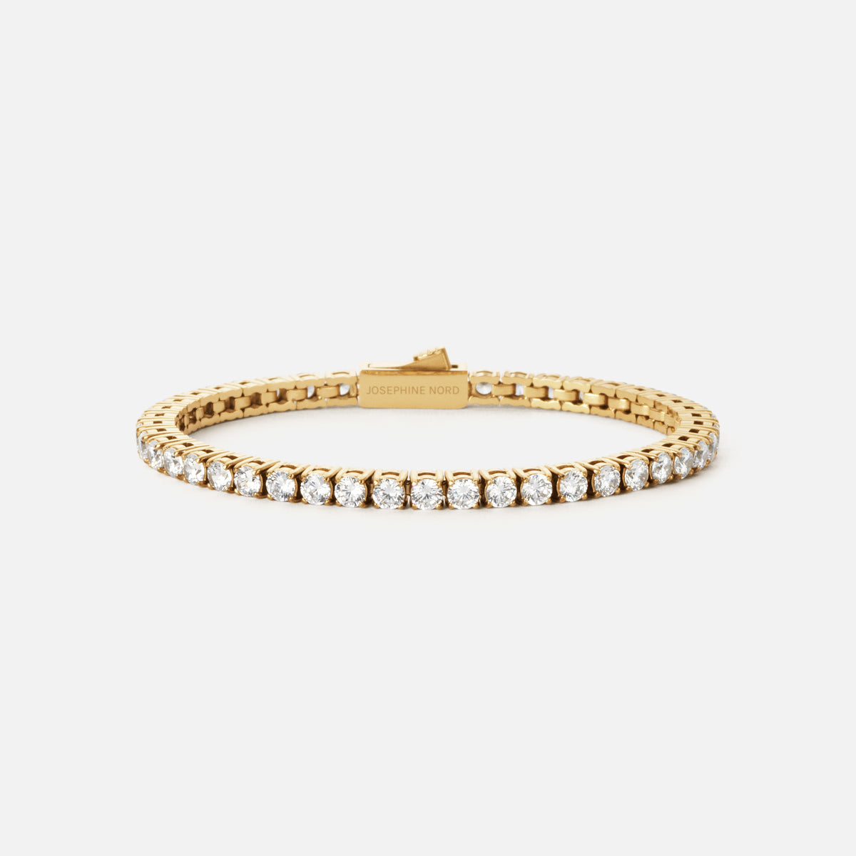 Tennis Supreme Zirkonia Armband 18K Goldplated 3 mm