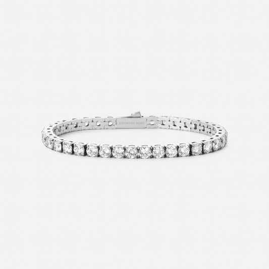 Tennis Supreme Zirkonia Armband Zilverkleurig 4 mm