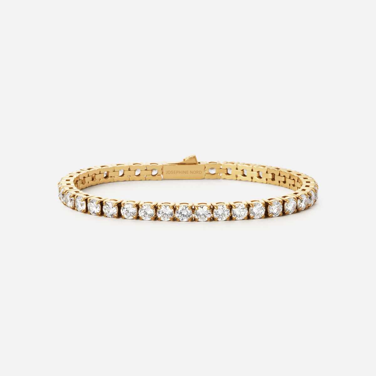 Tennis Supreme Zirkonia Armband 18K Goldplated 4 mm