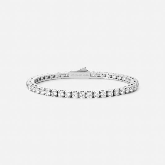 Tennis Supreme Zirkonia Armband Zilverkleurig 3 mm