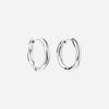 Wavy Hoops Zilverkleurig 20 mm