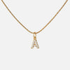 Letterketting met Zirkonia 18K Goldplated