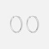 Zirkonia Hoops Oorbellen Zilverkleurig 20 mm