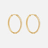 Zirkonia Hoops Oorbellen 18K Goldplated 24 mm