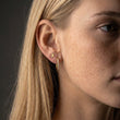 Sunset Moon Studs Oorbellen 18K Goldplated